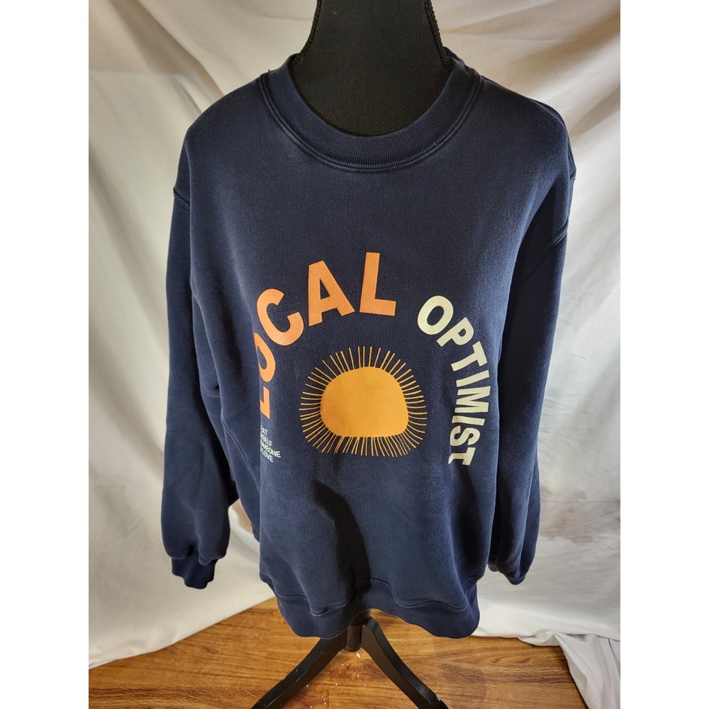 Madhappy Local Optimist Fleece Crewneck Sweatshirt Size M
